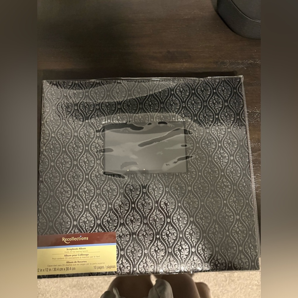 Recollections Black and Silver Patterned Scrapbook Album - Picture 5 of 5